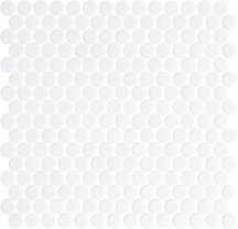 Onix Mosaico Penny Natureglas White Matte 28.6x28.6