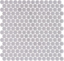 Onix Mosaico Penny Shiny Smooth Grey Shiny 28.6x28.6