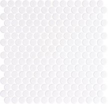 Onix Mosaico Penny Shiny White Shiny 28.6x28.6