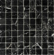 ORRO Stone Nero Marquina Pol. 30X30 30.5x30.5