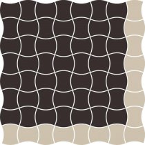 Paradyz Modernizm Nero Mozaika Prasowana K 3.6X4.4 Mix A 30.86x30.86