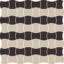 Paradyz Modernizm Nero Mozaika Prasowana K 3.6X4.4 Mix B 30.86x30.86