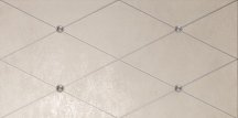 Petracers Ad Maiora Rhombus Fregio Platino Su Beige 50x100