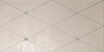 Petracers Ad Maiora Rhombus Fregio-Swarovsky Platino Beige 50x100