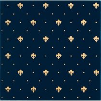 Petracers Grand Elegance Gold Giglio Oro Su Blu 20x20