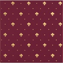 Petracers Grand Elegance Gold Giglio Oro Su Bordeaux 20x20