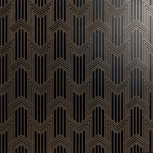 Petracers Swing Geometria Ottone Su Nero Matt 60x60