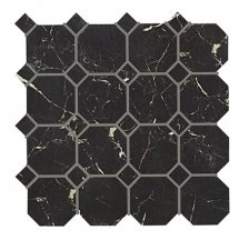 Piemme Valentino Marmi-Reali Ottagono Nero Reale Ret 30x30