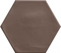 Ribesalbes Geometry Hex Brown Matt 15x17.3