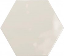 Ribesalbes Geometry Hex Creme Glossy 15x17.3