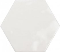 Ribesalbes Geometry Hex White Glossy 15x17.3