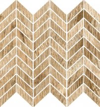 Ricchetti Blendwood Beige Mosaico Chevron Nat Ret 35x37