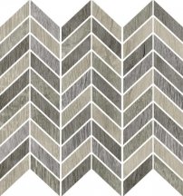 Ricchetti Blendwood Multigrey Mosaico Chevron Nat Ret 35x37