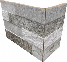 Rondine Cubics Grey Angolo Esterno Monolitico 10x20