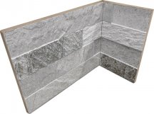 Rondine Cubics Grey Angolo Interno Monolitico 10x20