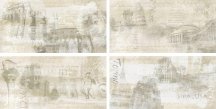 Rondine Icon Decor Almond History Mix4 30x60