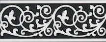 Sant Agostino Inspire Listello Nero 10x25
