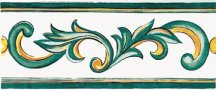 Savoia Cotto Mediterraneo Listelli Abbinati Nerella Verde 11.5x30