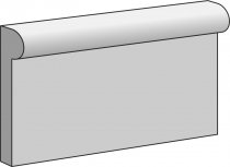 Self Crayon Cornice White Matt 6.5x13