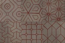 Serenissima Cir Mat Decor Red Mix 6 Smoke P 20x20