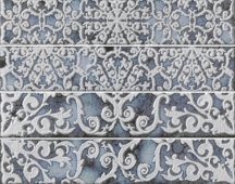 Settecento Brickart Decoro Heritage Blue Set 4 Pz 18x23