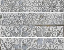 Settecento Brickart Decoro Heritage Grey Set 4 Pz 18x23