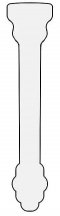 Settecento Hamptons Raccordo Esterno Per Zoccolo Matt Caramel 15x3