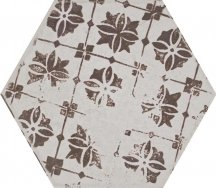 Settecento Matiere Hexa-Style Decoro Ivory Lappato 11x12.6