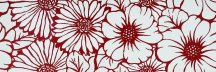 Settecento Neo Pop Les Marguerites Red On White 24x72