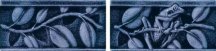 Settecento The Traditional Style Frog A-B Blue Navy Listello 7.5x15