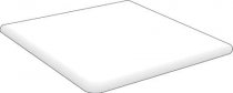 Sierragres Blanco Liso Esquina Peldano 32.5x32.5