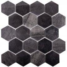 Starmosaic Wild Stone Mosaic Hexagon Vbsp 64x74 30.5x30.5