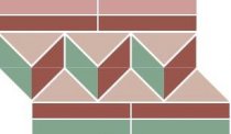 TopCer Bergen Pink Border 19.4x27.9