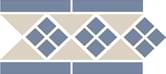 TopCer Octagon Border Lisbon White Blue 15x28