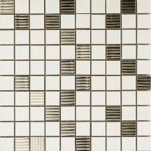 Versace Gold Mosaici Barocco Bianco-Platino 25x25