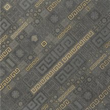 Versace Greek Stripes Antracite-Oro 40x40