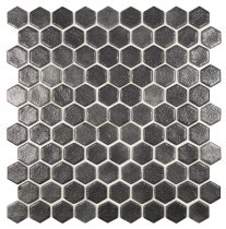 Vidrepur Antideslizante Hex Niebla Negro 30.7x31.7