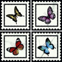 Villeroy Boch Victorian By Mary Katrantzou Бабочки Белые 45 Set 4 Pcs 20x20