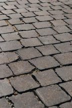 Westerwalder Klinker Klinker Paving Stones Eisenschmelz-Schwarzbraun Rigel 52 5.5x24