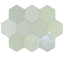 Wow Zellige Hexa Mint 10.8x12.4