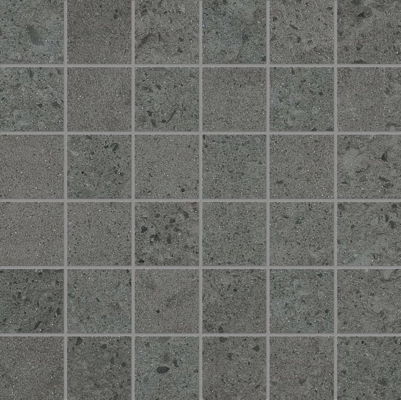 ABK Downtown Mosaico Quadretti Graphite Rett 30x30