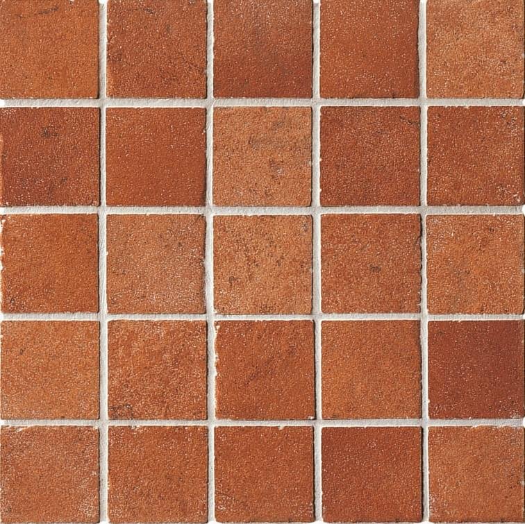 ABK Petraia Mos Quadretti Rosso 33.3x33.3