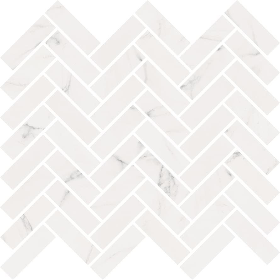 ABK Sensi Mos Chevron Sable Statuario White 30x30