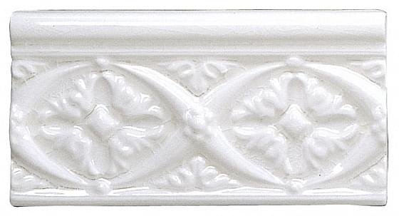 Adex Modernista Relieve Bizantino CC Blanco 7.5x15