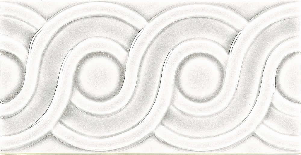 Adex Modernista Relieve Clasico Cc Blanco 7.5x15