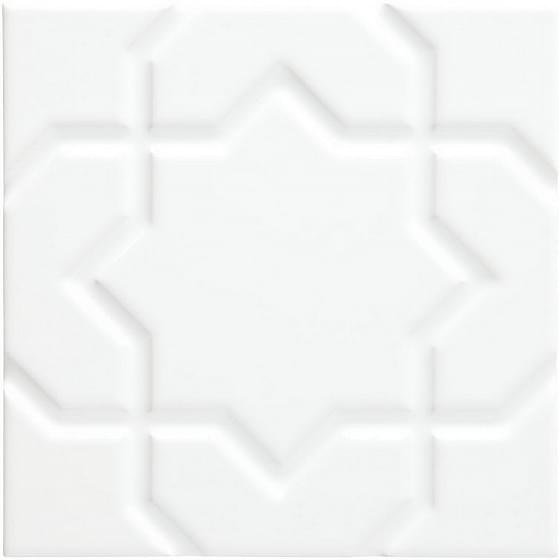 Adex Neri Liso Star Blanco Z 15x15