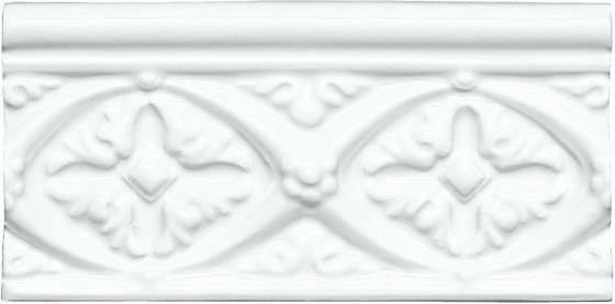 Adex Neri Relieve Bizantino Blanco Z 7.5x15