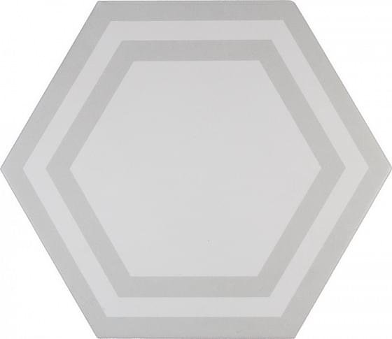 Adex Pavimento Hexagono Deco Light Gray 20x23