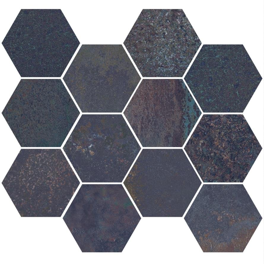 Aparici Corten Sapphire Natural Mosaico Hexagonal 30x28