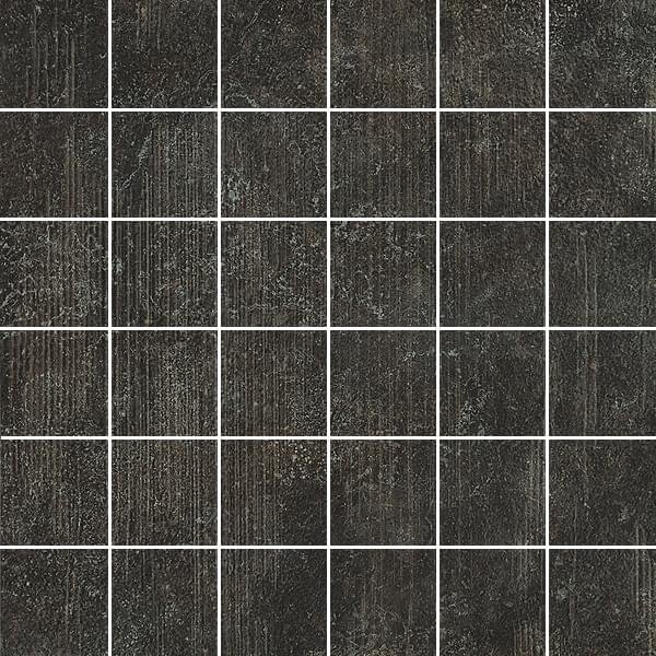 Apavisa Sybarum Black Scavato Mosaic 5x5 29.75x29.75